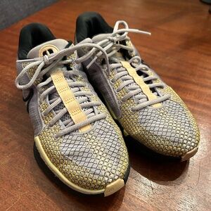 Nike lavender and yellow Women's Athletic Basketball shoes